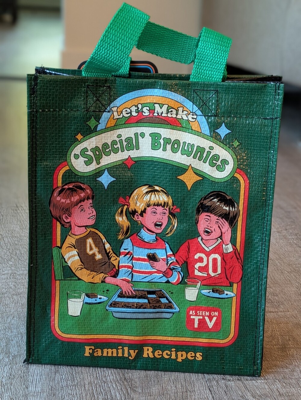 Steven Rhodes Let's Make Special Brownies 8x10 Mini Tote NWT